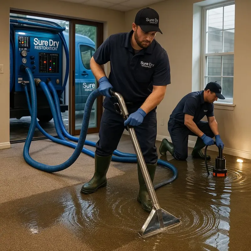 Water Extraction and Removal process in Taylor Lake Village, TX